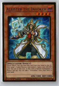Aleister the Invoker (Alternate Art) MAGO-EN016 Yu-Gi-Oh 1st Edition NM - Image 1