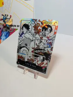 Luffy & Ace (Parallel) ST30-001 Starter Deck EX: Luffy & Ace Foil WOW !! - Image 3