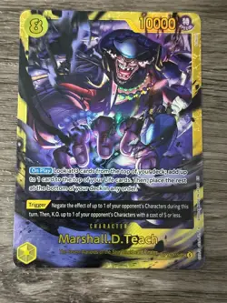 One Piece TCG The Time of Battle Marshall.D.Teach OP16-119 Foil SEC English - Image 1