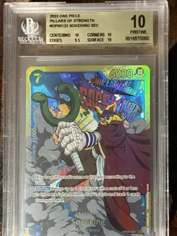 2023 ONE PIECE PILLARS OF STRENGTH SOGEKING SEC #OP03122 BGS 10 PRISTINE - Image 1
