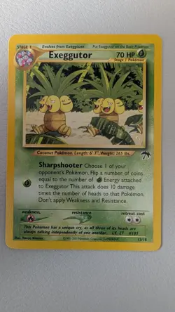 Exeggutor 13/18 Promo Card Southern Islands Pokemon - Image 1