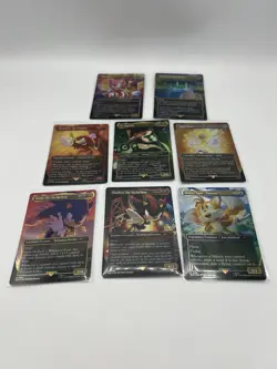 MTG Secret Lair Sonic The Hedgehog Friends & Foes Foil Edition Set Of 8 - Image 1