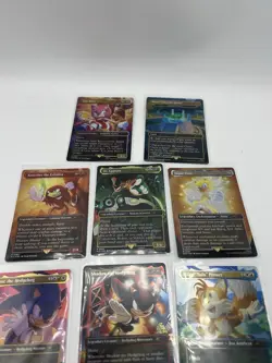MTG Secret Lair Sonic The Hedgehog Friends & Foes Foil Edition Set Of 8 - Image 2