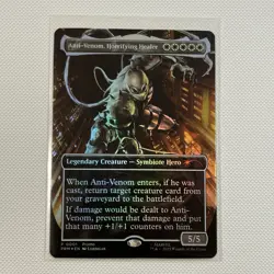 MTG Agent Anti-Venom Horrifying Healer Borderless Foil Media Promos 0001 NM Card - Image 1