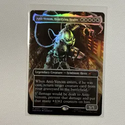 MTG Agent Anti-Venom Horrifying Healer Borderless Foil Media Promos 0001 NM Card - Image 3