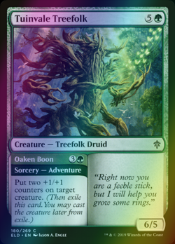 x1 FOIL COMMON Tuinvale Treefolk MTG 180/269 ELD M/NM 1x - Image 1