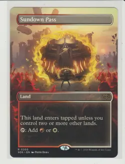 Sundown Pass - Borderless Rare MtG Card SOS 305 - Image 1