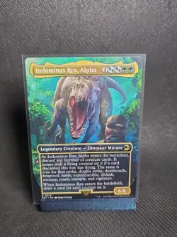 Indominus Rex Alpha Borderless Jurassic World Collection REX MTG NM - Image 1