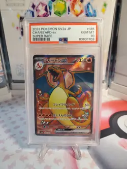 PSA 10 Charizard Pokemon 151 Art Rare SR Full Art 185 Japanese Card - Image 1