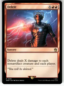 MAGIC: THE GATHERING DELETE 81 RARE UNIVERSES BEYOND: DOCTOR WHO NM - Image 1