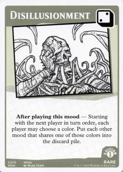 MTG Secret Lair Mood Swings - Disillusionment - Rare - Card # 0010 - Image 1