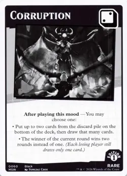 MTG Secret Lair Mood Swings - Corruption - Rare - Card # 0060 - Image 1