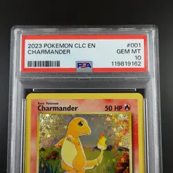 PSA 10 Charmander 001/034 Pokemon Classic Collection English Holo Graded Card - Image 2