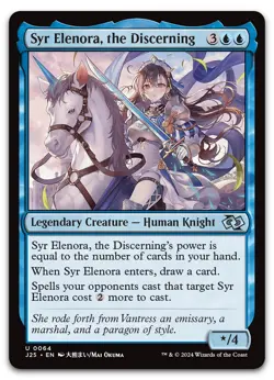 Syr Elenora, the Discerning (Anime) #64 (NM) Foundations Jumpstart J25 Magic MTG - Image 1