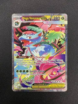 Pokemon Mega Evolution Mega Venusaur EX 177/132 Special Illustration Rare SIR NM - Image 1