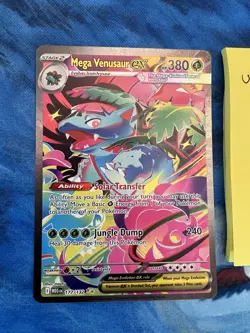 Pokemon-Mega Venusaur ex 177/132 Me01: Mega Evolution Special Illustration Rare - Image 3