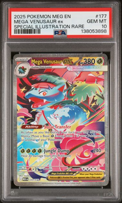PSA 10 Mega Venusaur EX 177/132 Mega Evolution Special Illustration Rare POKEMON - Image 1
