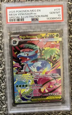PSA 10 Mega Venusaur EX 177/132 Meg Evolution Special Illustration Rare POKEMON - Image 2