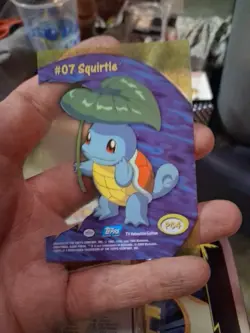 2000 Topps Pokemon Squirtle PC4 TV Animation Clear Card 07 - Image 1