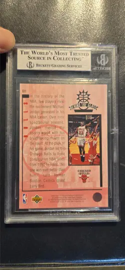1993-94 Upper Deck Special Edition - Behind the Glass Michael Jordan #G11 BGS 8 - Image 3