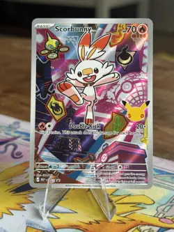 Pokemon SCORBUNNY MEP 053 Chaos Rising - 1st Partner FULL ART PROMO - MINT 💫 - Image 1