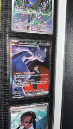 Pokemon TCG Team Rocket's Mewtwo ex Holo Full Art English 281/217 091/086 - Image 1