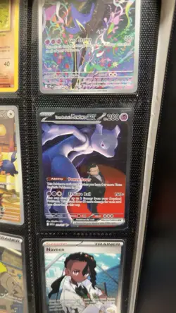 Pokemon TCG Team Rocket's Mewtwo ex Holo Full Art English 281/217 091/086 - Image 2