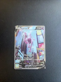 Mewtwo V (Alternate Full Art) 072/078 Pokemon GO Holo - Image 1