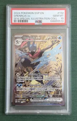Pokemon Greninja ex 132 SV Promo SIR Special Illustration Rare PSA 10 - Image 1