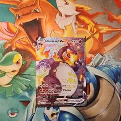 Pokemon Card Charizard VMAX SV107/SV122 Shining Fates Shiny Vault Holo Full Art - Image 1
