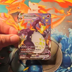 Pokemon Card Charizard VMAX SV107/SV122 Shining Fates Shiny Vault Holo Full Art - Image 3