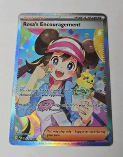Rosa’s Encouragement 123/088 Pokemon Full Art SAR Perfect Order Pack Fresh - NM - Image 1