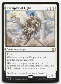 Exemplar of Light - NM Near Mint - FDN Foundations # 11 - MTG Magic - Image 1