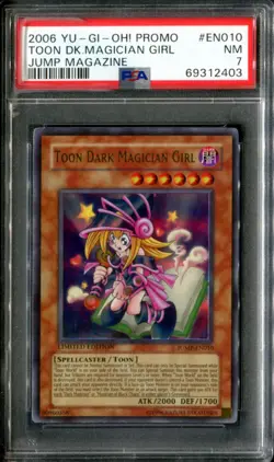 PSA 7 2006 Yu-Gi-Oh Shonen Jump Promos #JUMP-EN010 Toon Dark Magician Girl UR - Image 2