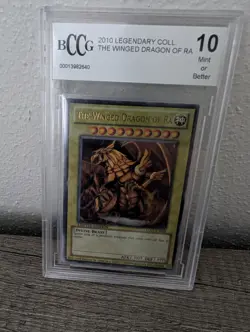 2010 Yugioh Legendary Collection The Winged Dragon of RA #LC01-EN003 BCCG 10 - Image 3