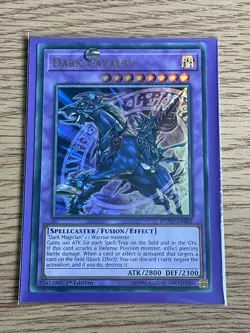 Yu-gi-oh Dark Cavalry DUPO-EN002 Ultra Rare 1st Edition NM card - Image 1