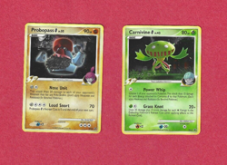 CARNIVINE & PROBOPASS #42,43-DIAMOND & PEARL BLACK STAR PROMO HOLO POKEMON CARDS - Image 1