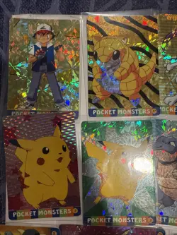 POKEMON - Japanese Sticker Card LOT Pocket Monsters PRISM Vending - Image 2