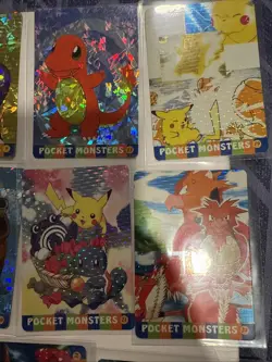 POKEMON - Japanese Sticker Card LOT Pocket Monsters PRISM Vending - Image 4