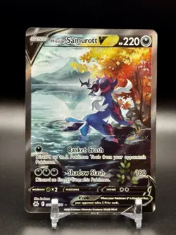 Hisuian Samurott V GG51/GG70 2023 Pokemon Crown Zenith Galarian Gallery Card NM - Image 1