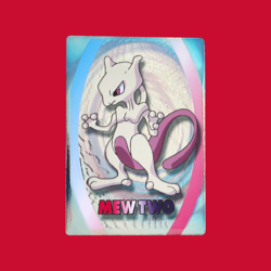 MEWTWO--JAPANESE MEIJI EMBOSSED PROMO FOIL POKEMON CARD - Image 1