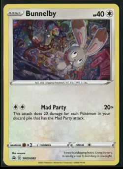 Bunnelby - Holo Promo SWSH: Sword & Shield Promo Cards SWSH082 NM - Image 1