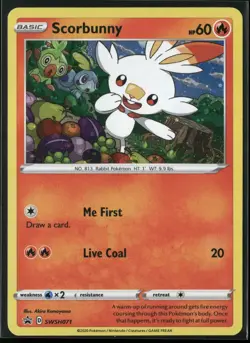 Scorbunny Holo Promo SWSH: Sword & Shield Promo Cards SWSH071 NM - Image 1
