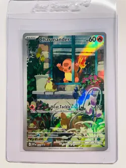 Pokemon Raw Charmander - 044 - SV: Scarlet & Violet Promo Card LP-NM - Image 1