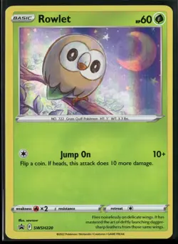 Rowlet - Holo Promo SWSH: Sword & Shield Promo Cards SWSH220 NM - Image 1