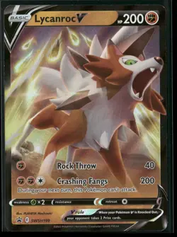 Lycanroc V Holo Promo SWSH: Sword & Shield Promo Cards SWSH199 NM - Image 1