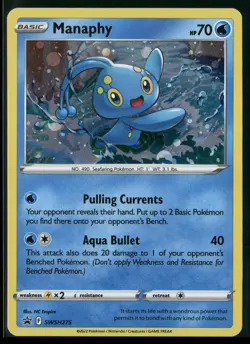 Manaphy Holo Promo SWSH: Sword & Shield Promo Cards SWSH275 NM - Image 1