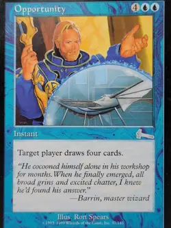 Opportunity LP MTG Urza’s Legacy Instant Draw 4 Blue Card Vintage - Image 1