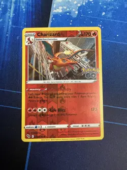 Pokemon TCG Charizard Reverse Holo Rare Pokemon GO 10/78 - Image 1