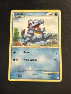Totodile 86/123 Common HeartGold & SoulSilver Pokemon - Image 1